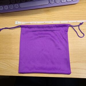 Purple Drawstring Pouch Dustie Dustbag Bsg 6" X 6"